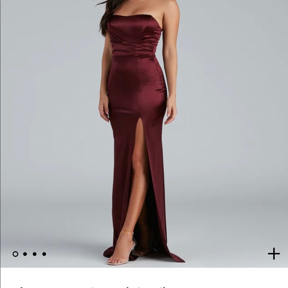 Windsor no strap dress burgundy/maroon worn once perfect condition size S OBO - Picture 5 of 7